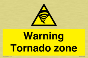 Warning Tornado zone